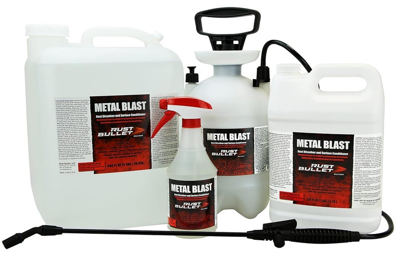 RUST BULLET Metal Blast - 24 Oz - Rust Remover & Metal Prep, Cleaner & Conditioner for Superior Adhesion, Eliminates Grease, Contaminants & Corrosion - Image 2